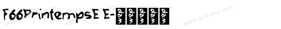 F66PrintempsE E字体转换